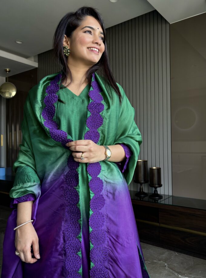 Purple Green Ombre Set