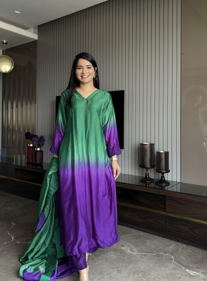 Purple Green Ombre Set