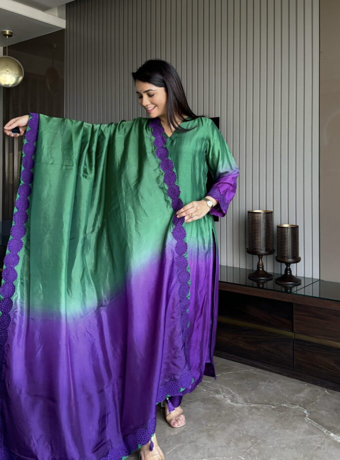 Purple Green Ombre Set