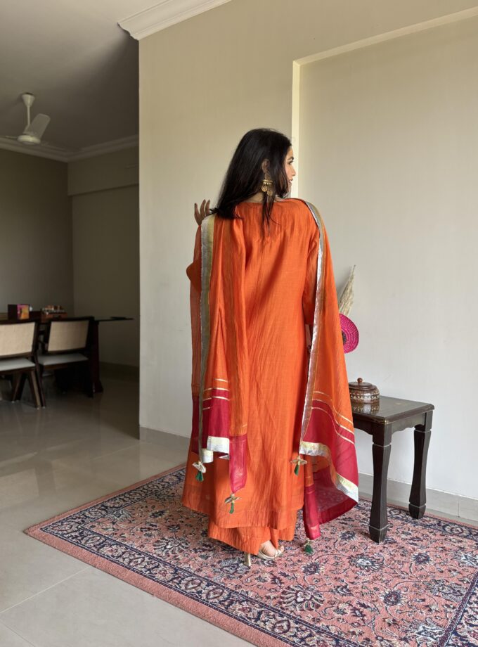 Orange Kurta Set