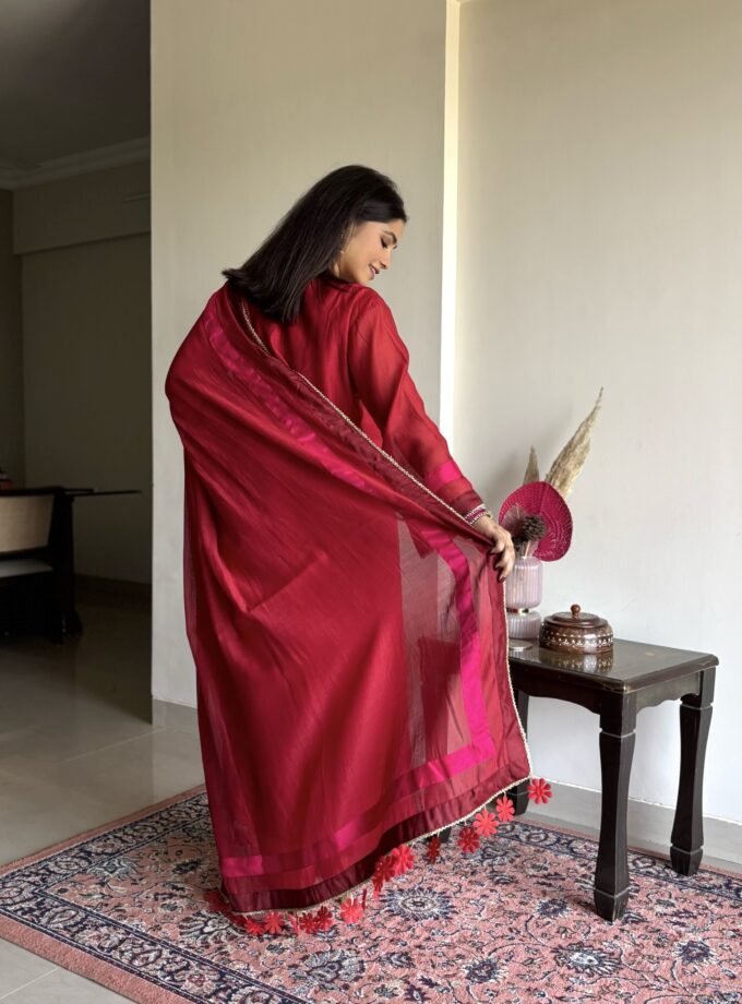 Red Kurta Set