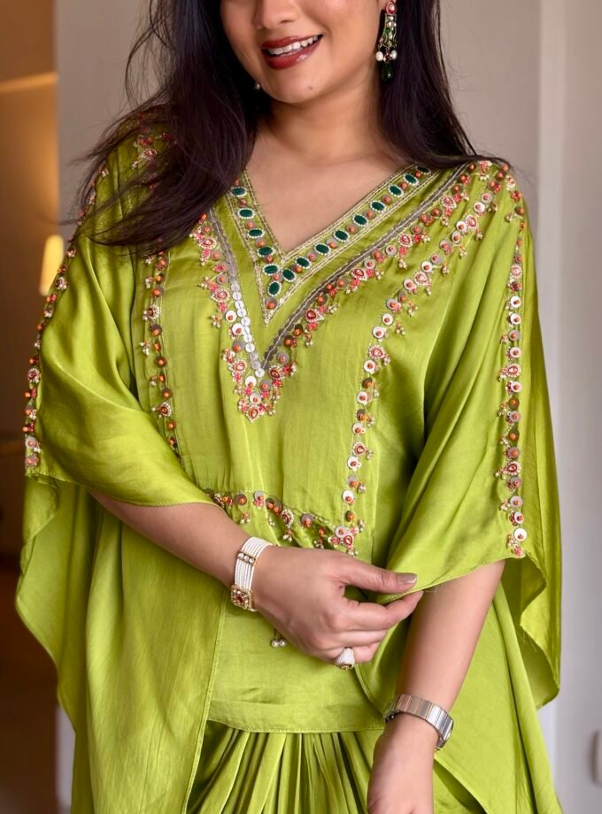 Lime Gulnaar Drape Set